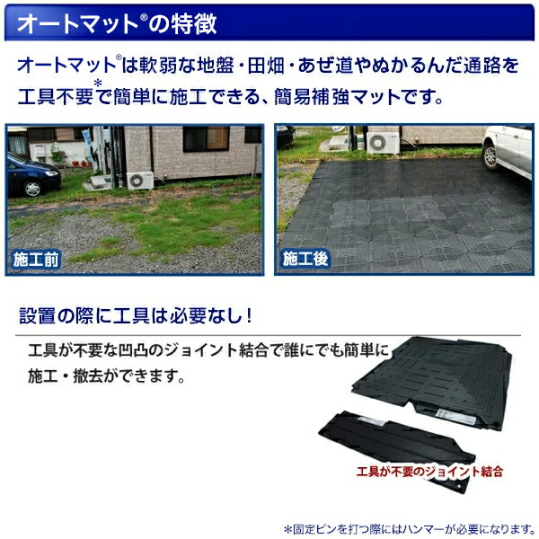 楽天市場】オートマット automat 単品1枚 | 駐車場 車庫まわり 舗装