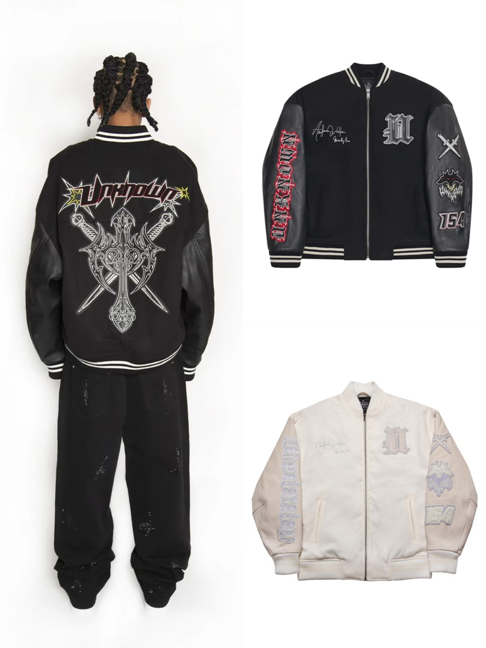 楽天市場】正規品【 UNKNOWN LONDON LOGO VARSITY JACKET