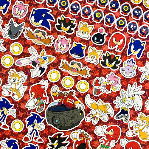 楽天市場】ソニック ステッカー ブック OVER500 6シート 18112 シール