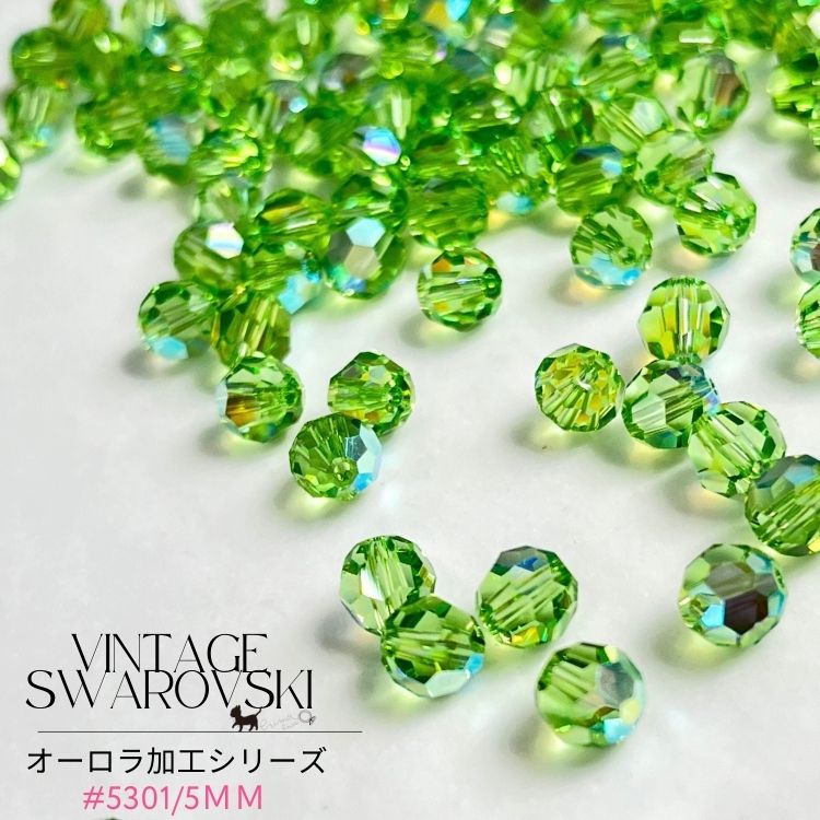 楽天市場】ヴィンテージスワロフスキークリスタル＃5000/6mm (10ヶ入