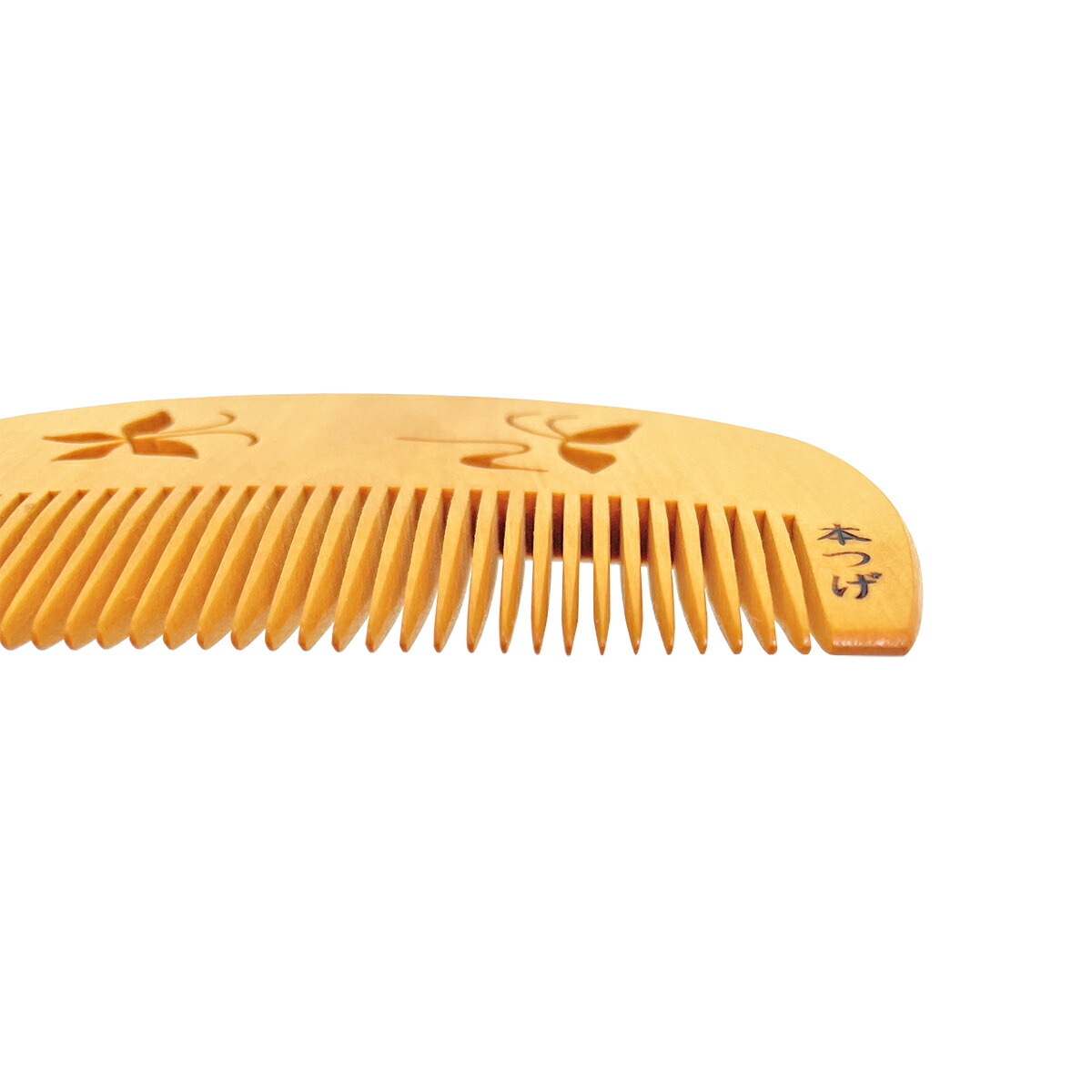 楽天市場】本つげ 上質仕上げ 半月（大） 蝶の透かし彫り とかし櫛