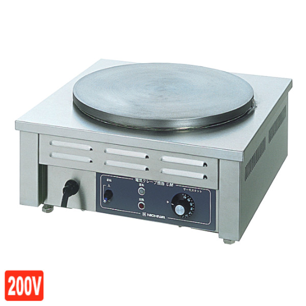 楽天市場】ニチワ 電気クレープ焼器． cm－410の通販