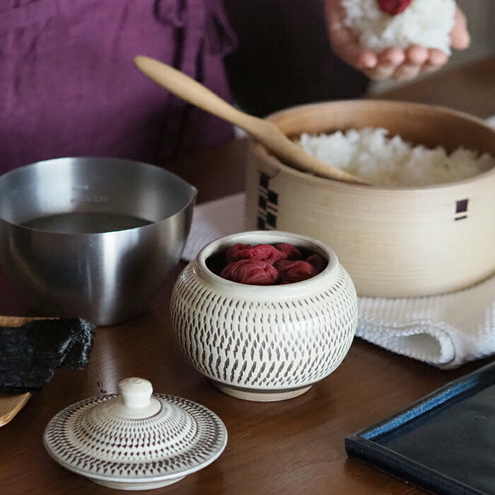 楽天市場】小鹿田焼 小袋窯 2合壺 飛びかんな / おんたやき おんた焼