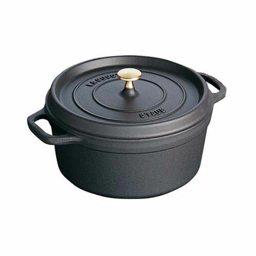 ストウブ ピコ ココット ラウンド 20cm 40509-487 [ブラック] (鍋