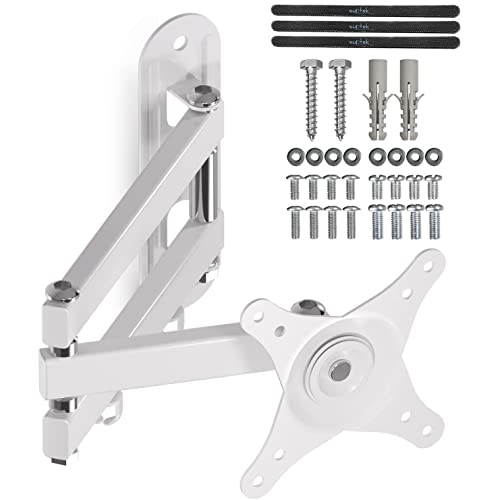 楽天市場】suptek 壁掛けテレビ金具 テレビアーム モニターアーム 白色