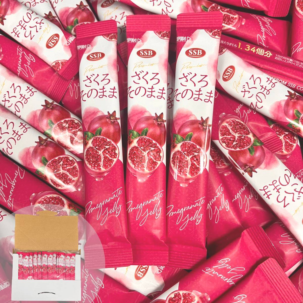 楽天市場】ざくろ ゼリー 柘榴 ざくろそのまま 20g×40包 韓国 ザクロ