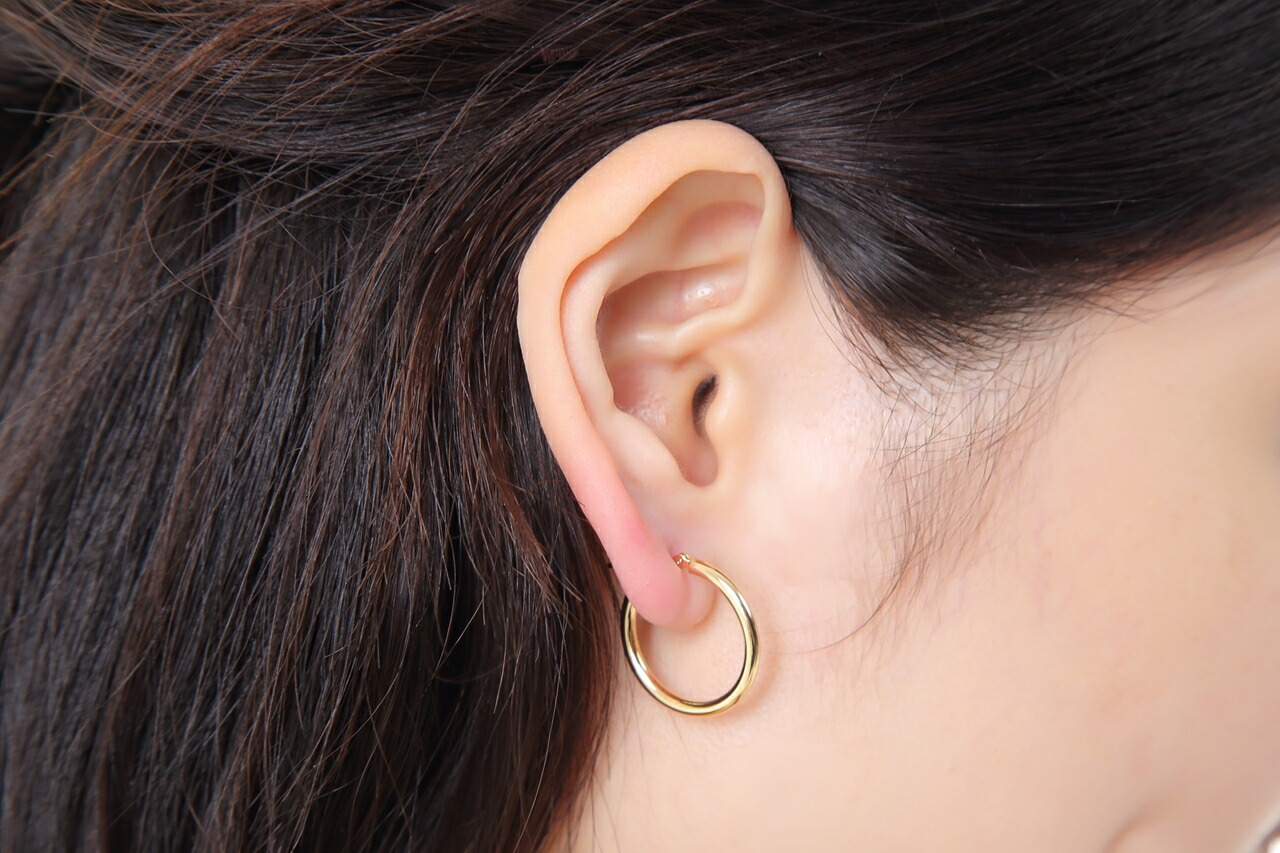 楽天市場】ピアス フープピアス フープ K18 18K YG イエローゴールド