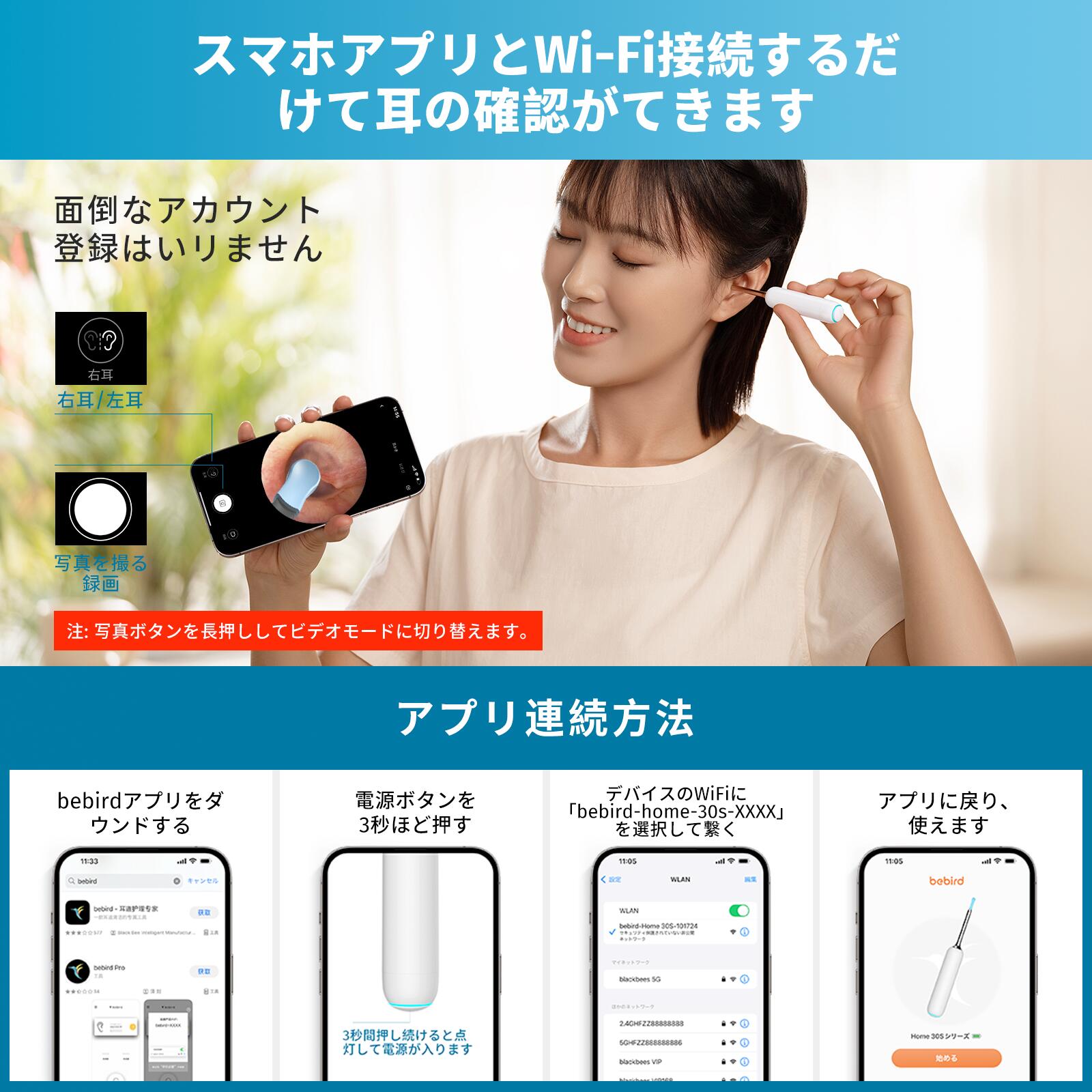 楽天市場】【ピンセット、給液、UV除菌を一台多役】BEBIRD 耳かき