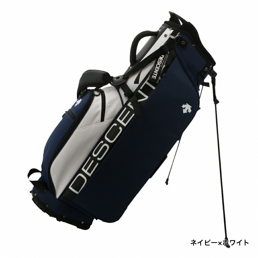 美品 デサント ゴルフ DQBPJJ03 キャディバッグ 9型 軽量 デサント
