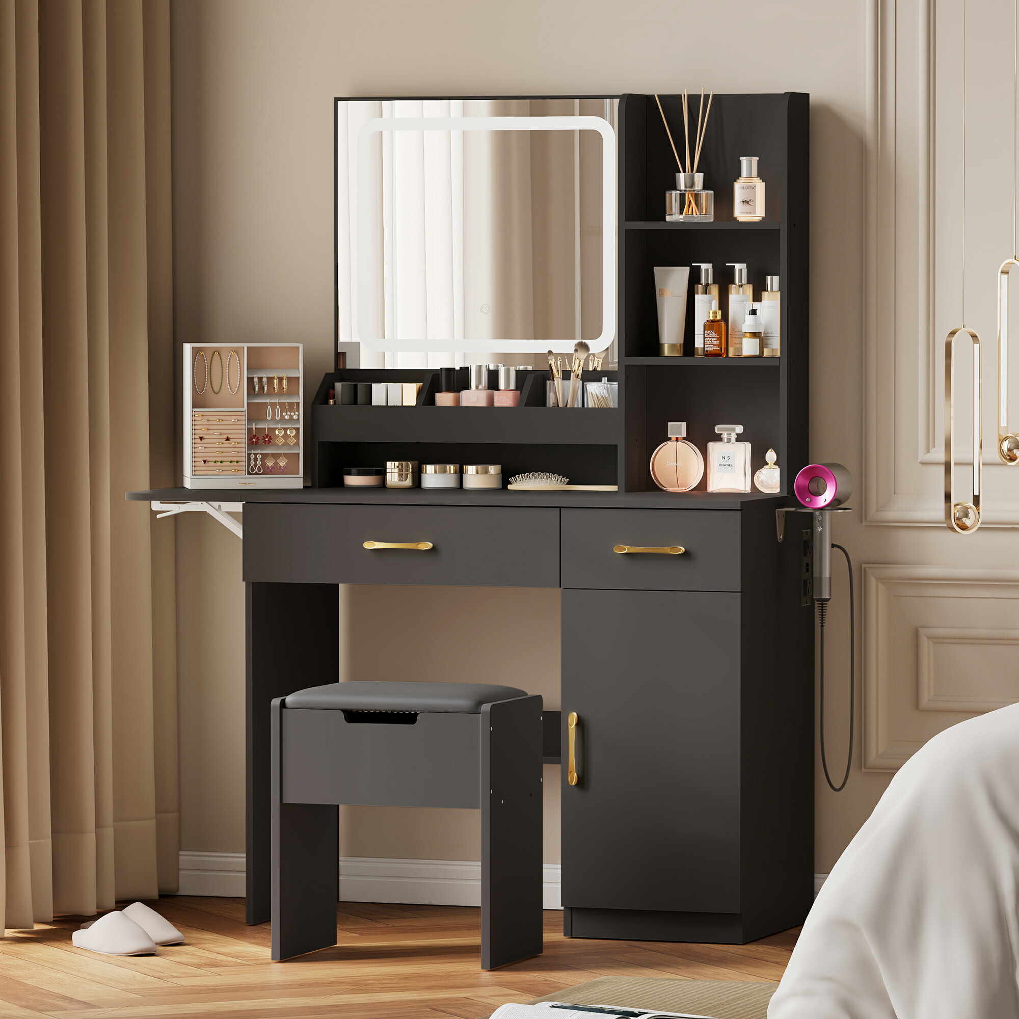 楽天市場】＼赤字掃除！今だけ売り尽くし！／化粧台 ドレッサー 2点