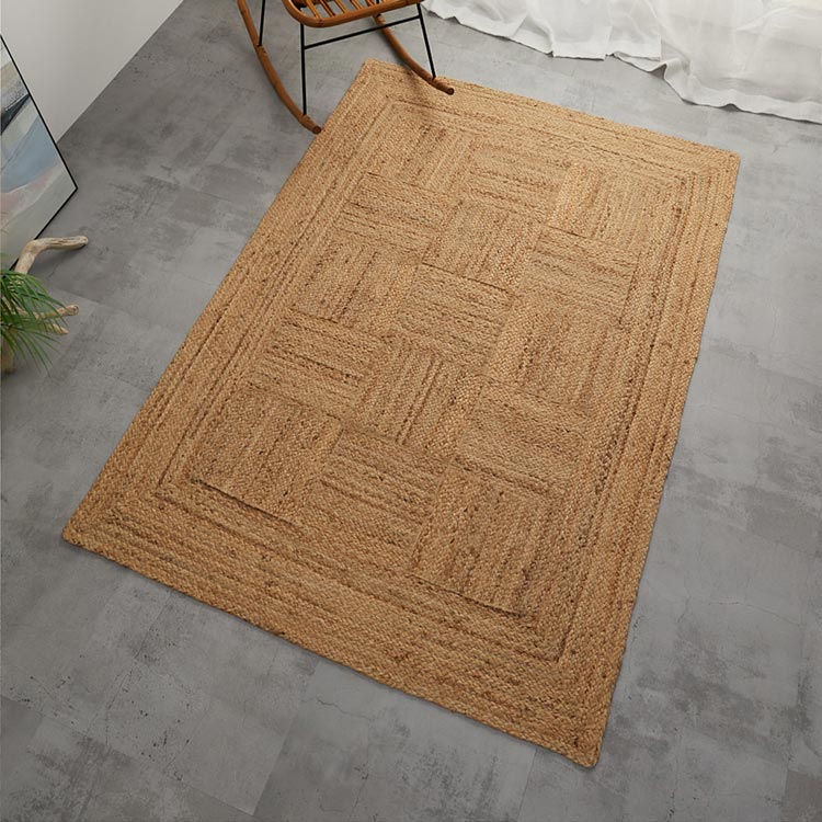 楽天市場】ジュート ラグ ラグマット 長方形 カーペット ラグ