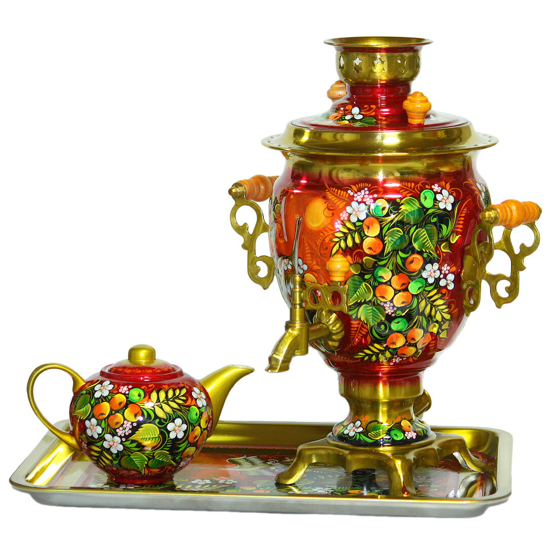 楽天市場】ロシアの郷愁を誘う！「観賞用・サモワール（レッドオレンジ