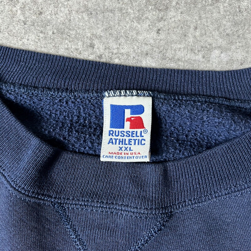 楽天市場】雰囲気系 90s USA製 RUSSELL 3段 企業 刺繍 スウェット