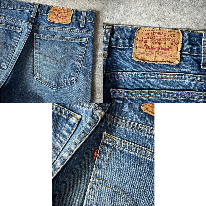 楽天市場】ヒゲ 90s USA製 Levis 505 デニム パンツ 33 34 / 90年代