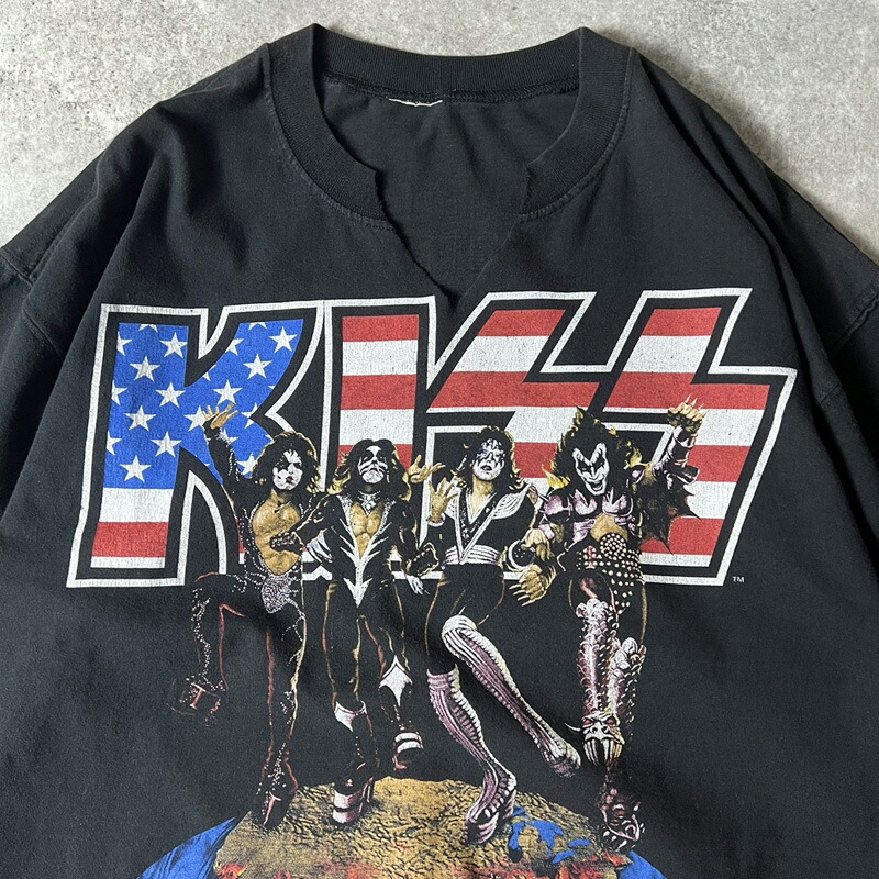 楽天市場】90s KISS オフィシャル 1996 ワールド ツアー プリント 半袖