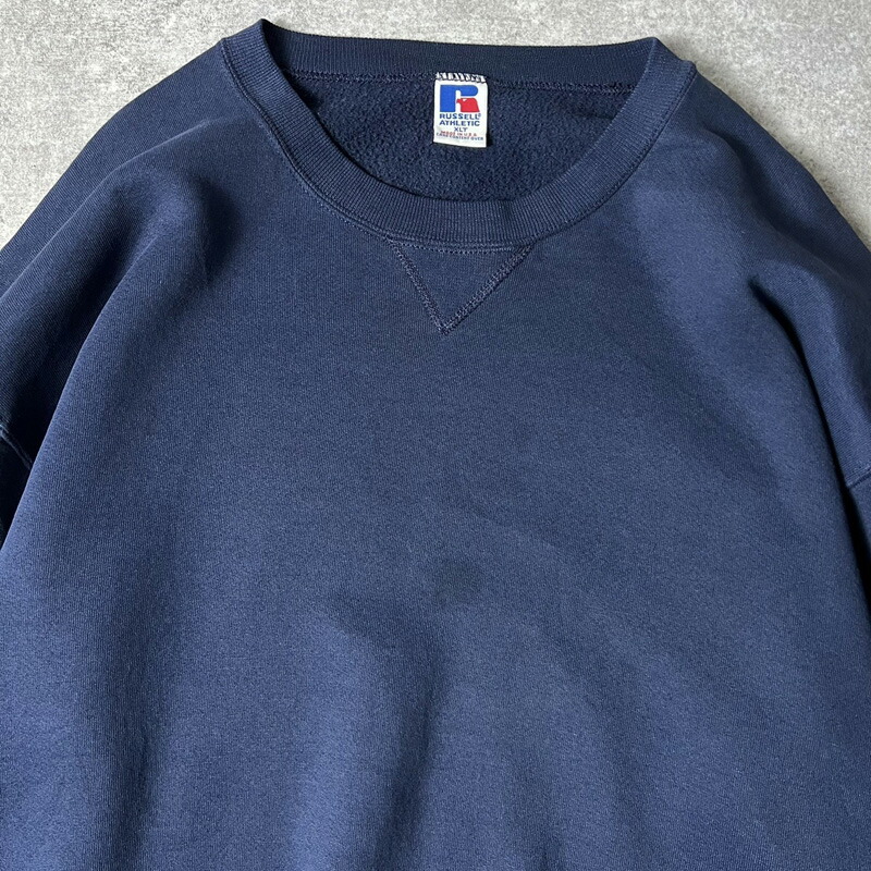 楽天市場】90s USA製 RUSSELL 無地 前V スウェット トレーナー XL / 90