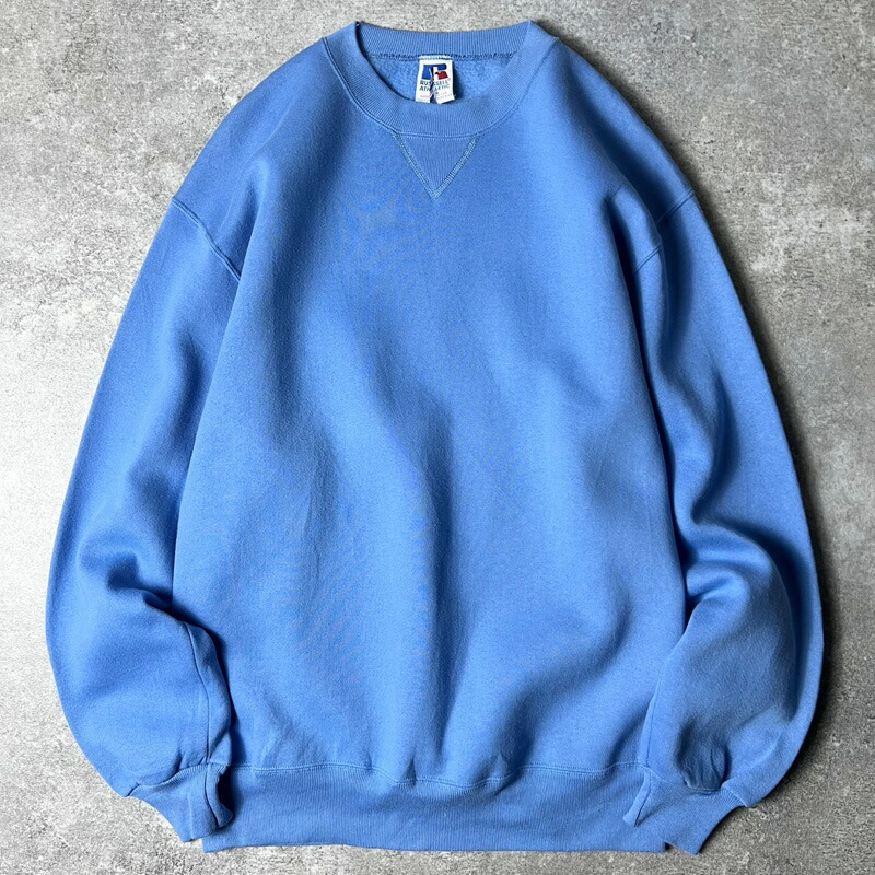 楽天市場】90s USA製 RUSSELL 無地 前V スウェット トレーナー L / 90