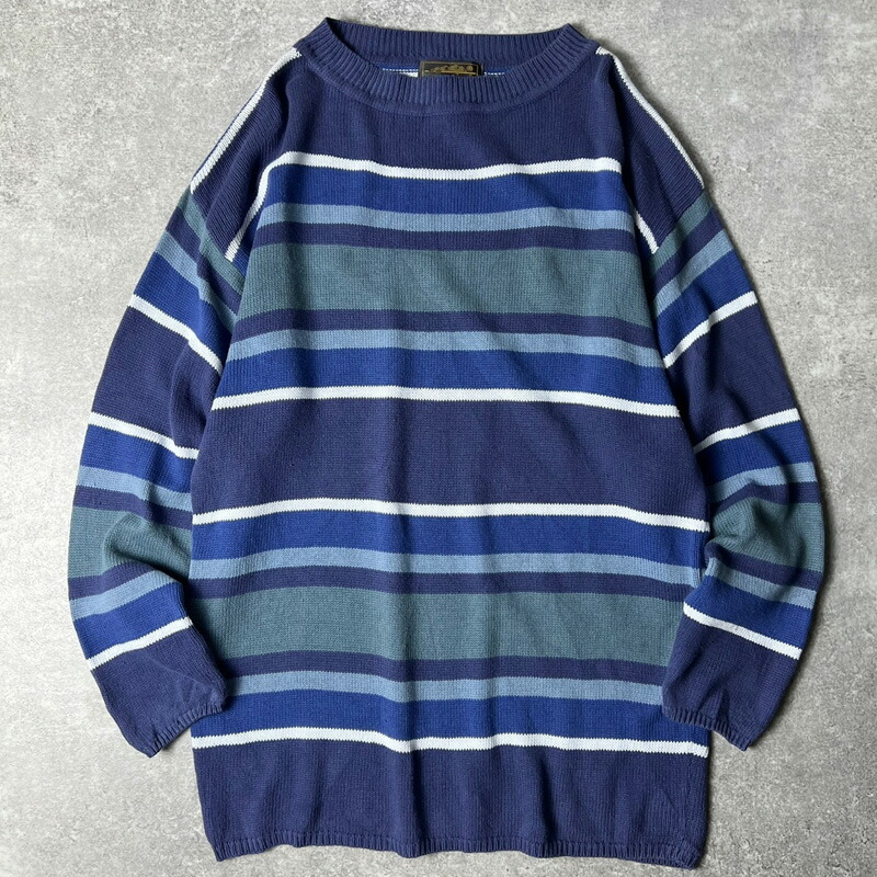 楽天市場】80s 黒タグ Eddie Bauer マルチカラー ボーダー コットン