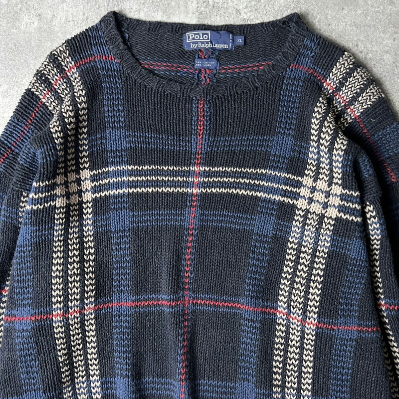 楽天市場】90s POLO RALPH LAUREN チェック コットン リネン 長袖