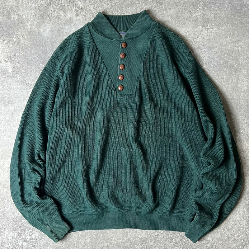 楽天市場】90s USA製 LAND'S END ヘンリーネック アーミー タイプ