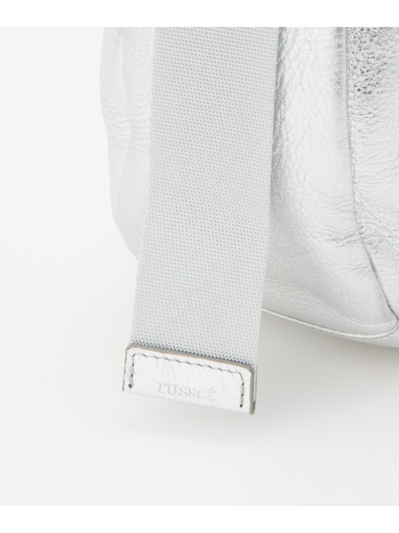 楽天市場】ソフトレザーラウンドショルダーバッグ[silver] russet