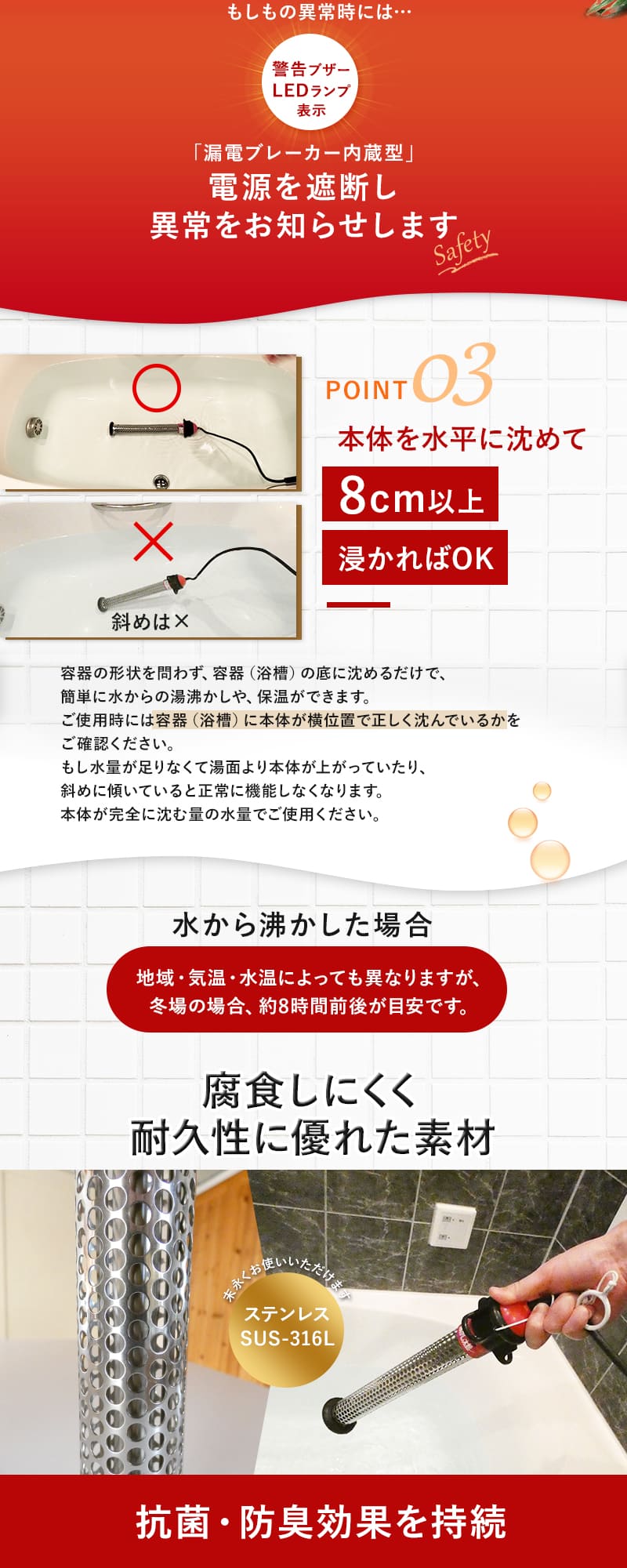 楽天市場】沸かし太郎 (在庫有り) クマガイ電工 電気 追い炊き SCH-901