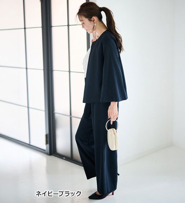 楽天市場】【2点セット】防しわ洗えるケープライクジャケット