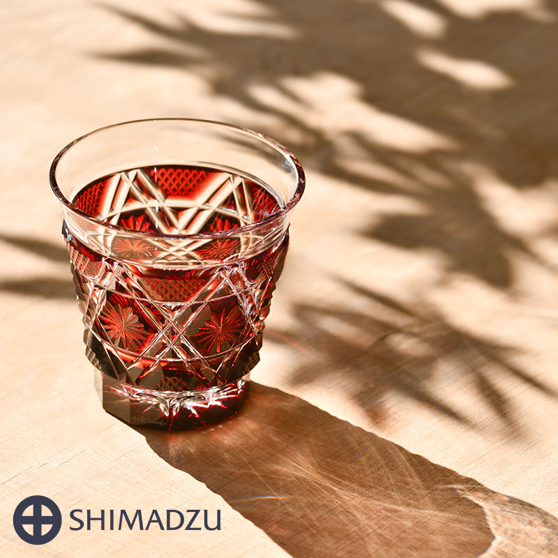 楽天市場】薩摩切子 冷酒グラス cut01 紅 鹿児島 島津薩摩切子 薩摩