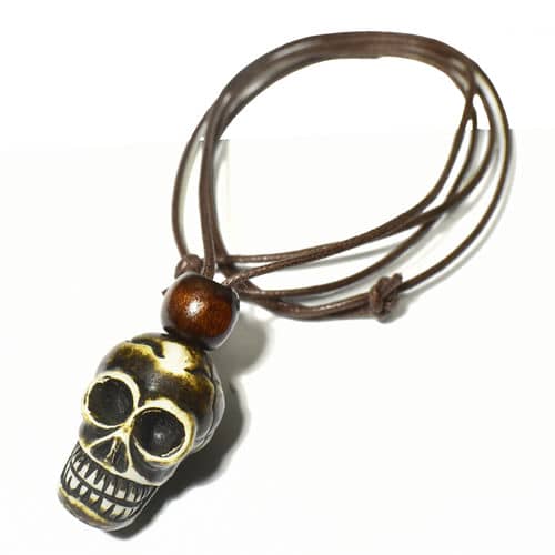 楽天市場】チベット ヤクの骨 カービング ペンダント ネックレス 骸骨