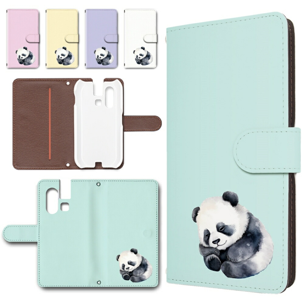 楽天市場】mamorino6 ケース 手帳型 カメラ穴搭載 スマホケース パンダ