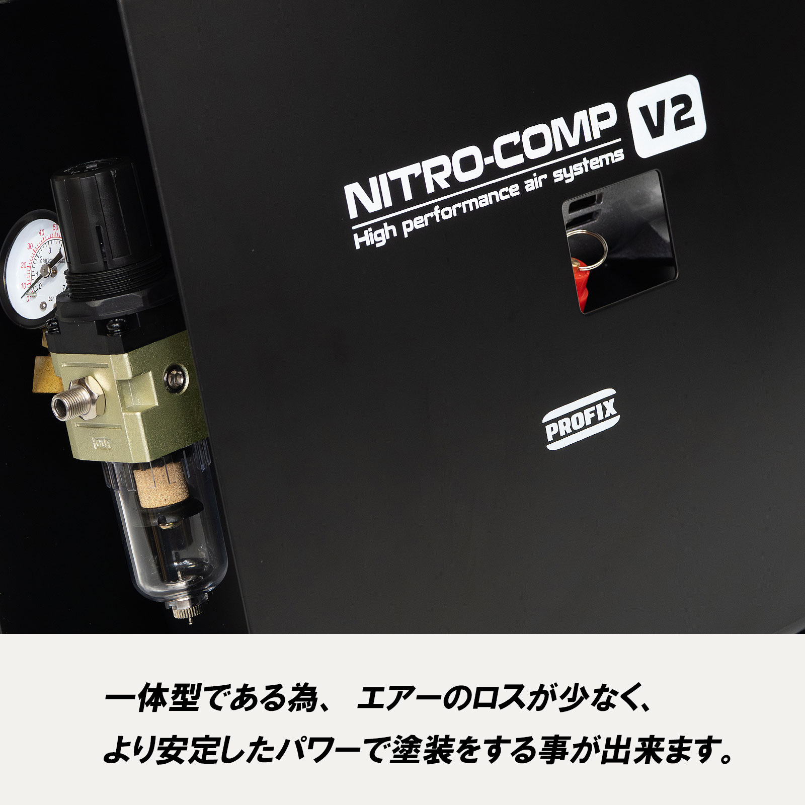 楽天市場】エアブラシ NITRO-COMP V2 3Lタンク付きモデル エアー