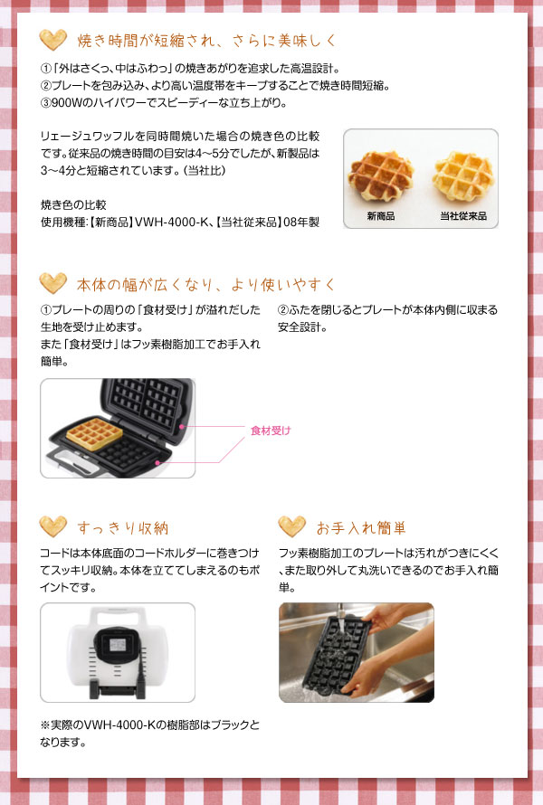 楽天市場】バラエティサンドベーカー [VWH-4100-W] 【ビタントニオ