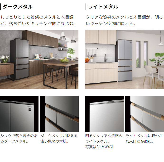楽天市場】シャープ SJ-MF46H-S プラズマクラスター冷蔵庫 457L 左右