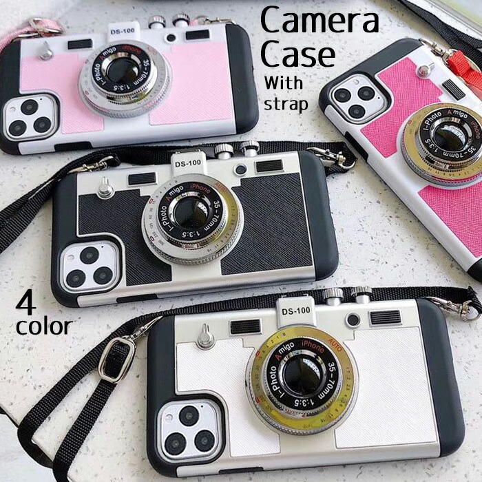 楽天市場】iPhone17 iPhoneケース カメラ型 ストラップ付 多機種対応