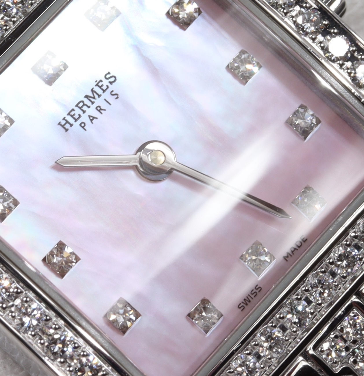 楽天市場】HERMES エルメス Hウォッチ HH1.230 ダイヤベゼル