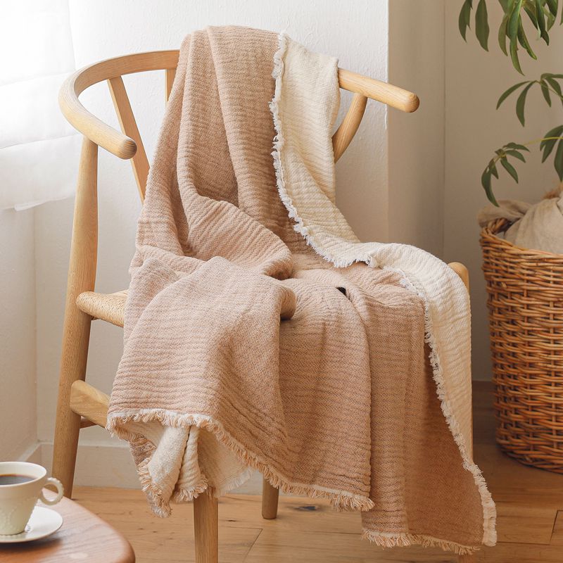 楽天市場】コットンブランケット elvang Thyme 130×180 ベージュ