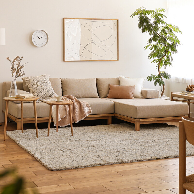 楽天市場】ラグ ラグマット LUCE 140×200 シャギーラグ 絨毯