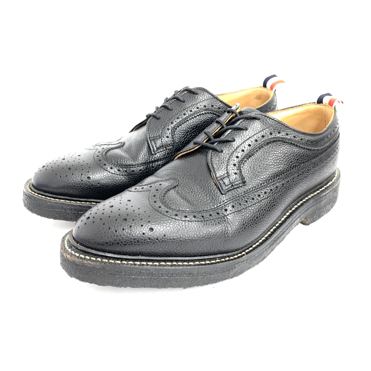 楽天市場】THOM BROWNE トムブラウン メダリオンウィングチップ レザー