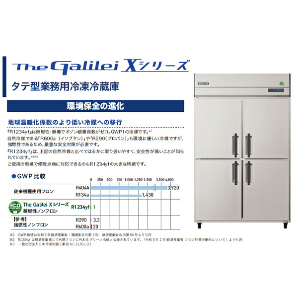 京都市引取希望業務用冷凍冷蔵庫GALILEI ARD-122PM 1000L