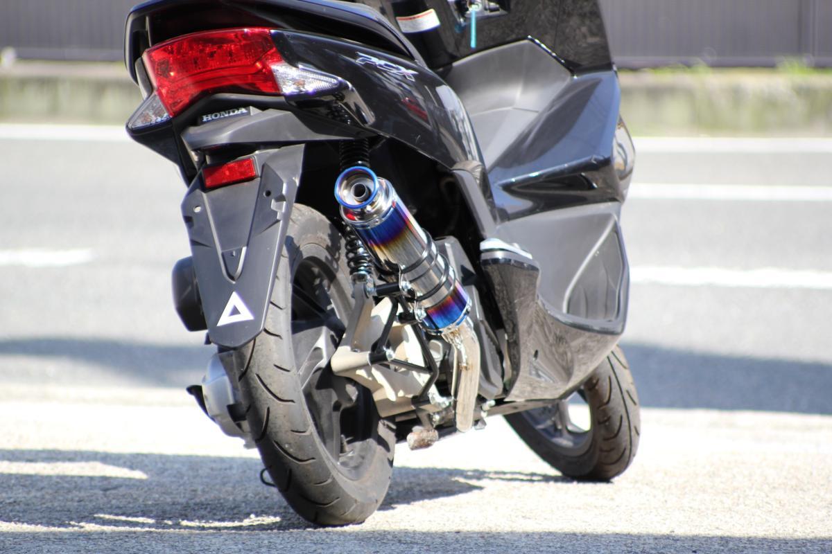 楽天市場】PCX125 PCX150esp バイクマフラー EBJ-JF56 EBJ-JF28後期