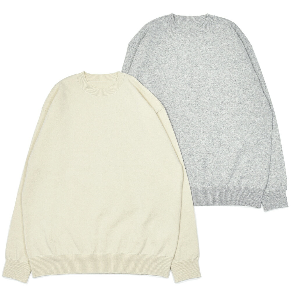 楽天市場】Yonetomi（ヨネトミ）RIGID CASHMERE SWEATER Crew Neck