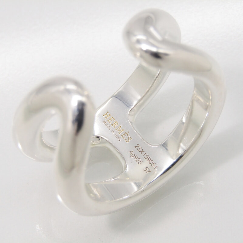 楽天市場】【中古】美品 HERMES エルメス リング オスモズPM #57 Osmos