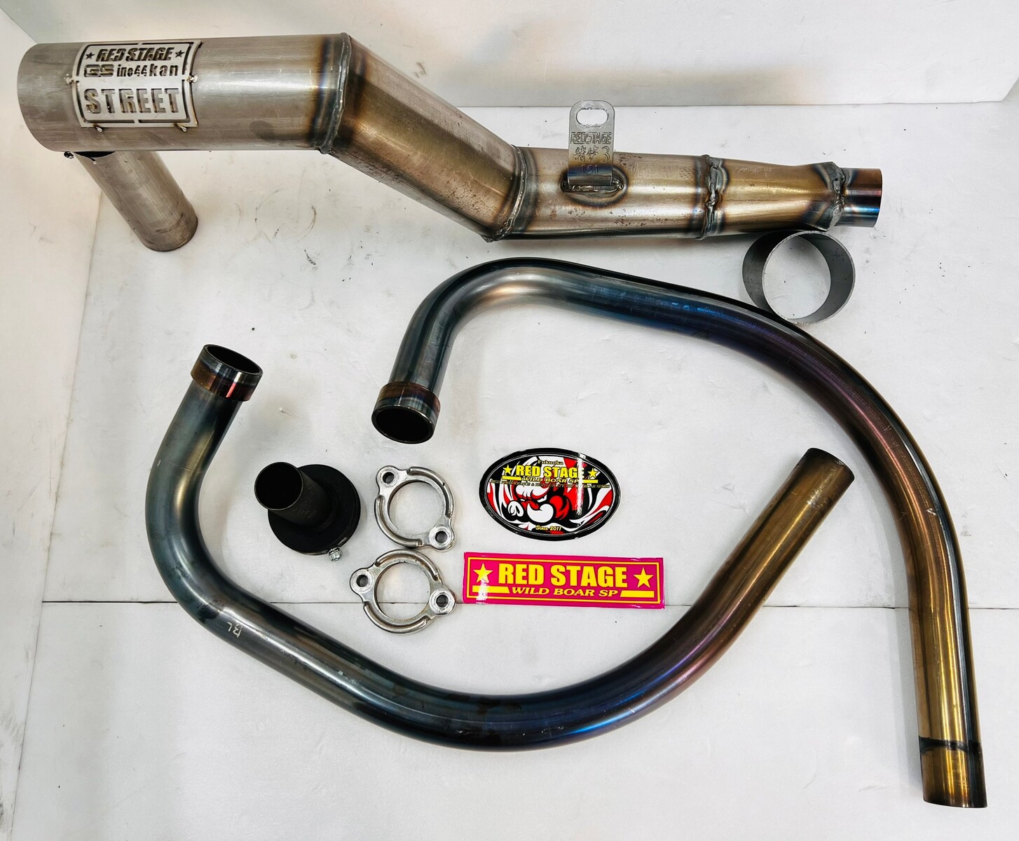 楽天市場】REDSTAGE GS400 猪管STREET ショート管タイプ オリジナル