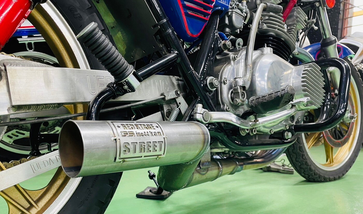 楽天市場】REDSTAGE GS400 猪管STREET ショート管タイプ オリジナル