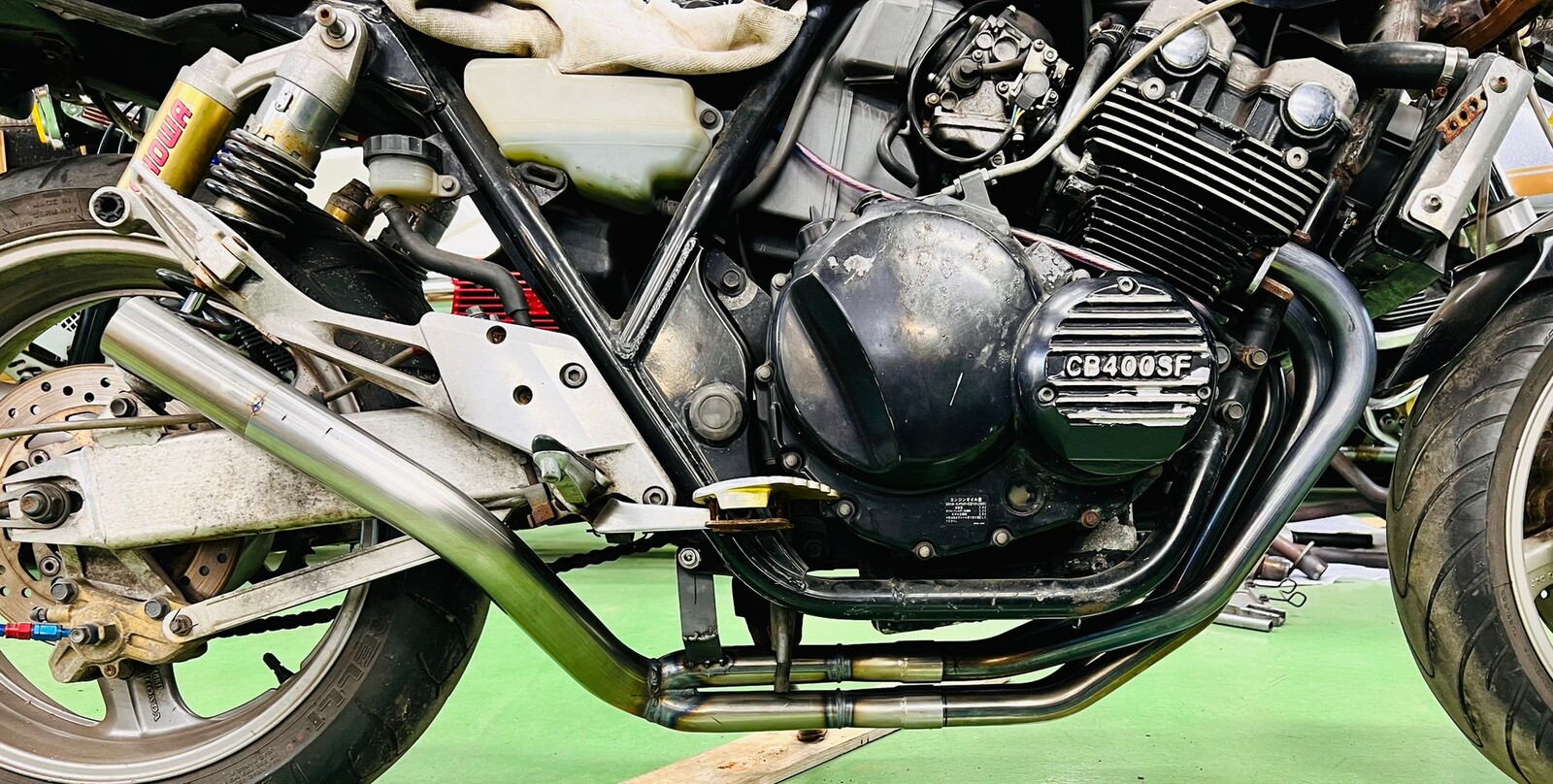 楽天市場】REDSTAGE CB400SF NC39 飛燕 4-2-1 オリジナルマフラー