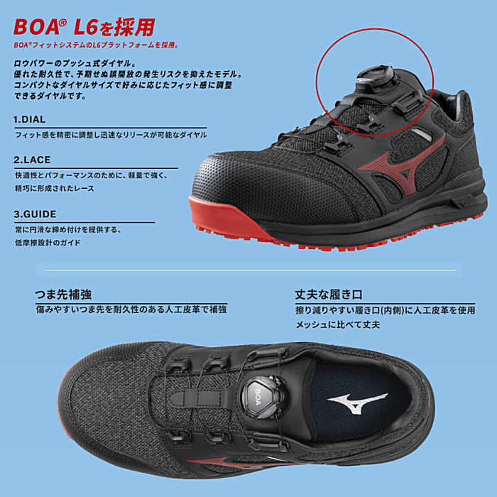 楽天市場】ミズノ MIZUNO 安全靴 作業靴 ローカット オールマイティ