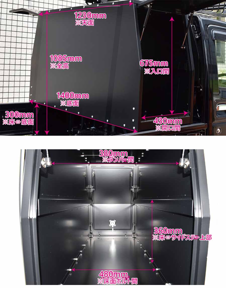 楽天市場】【ハードカーゴ ボックス】工具収納 左右ガルウィングドア