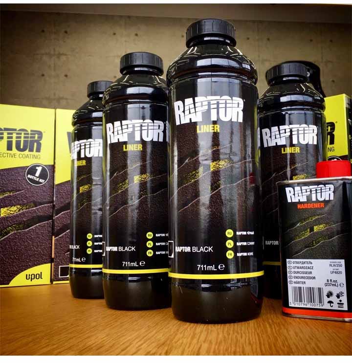 楽天市場】ラプターライナー(Raptor Liner)【ブラック 4リットルセット