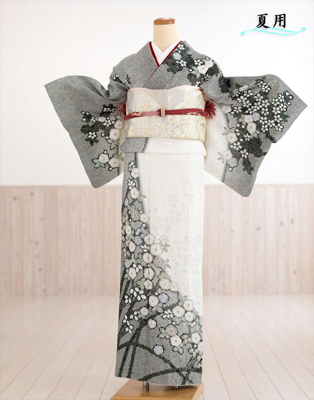 楽天市場】単衣 桂由美 訪問着レンタル 夏用 sh1104 着物レンタル フル