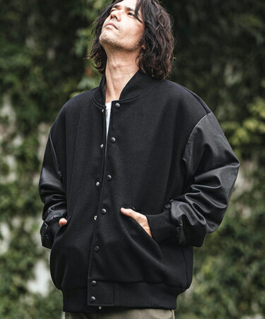 楽天市場】【CAMBIO(カンビオ)】 メルトンPU切り替えルーズシルエット